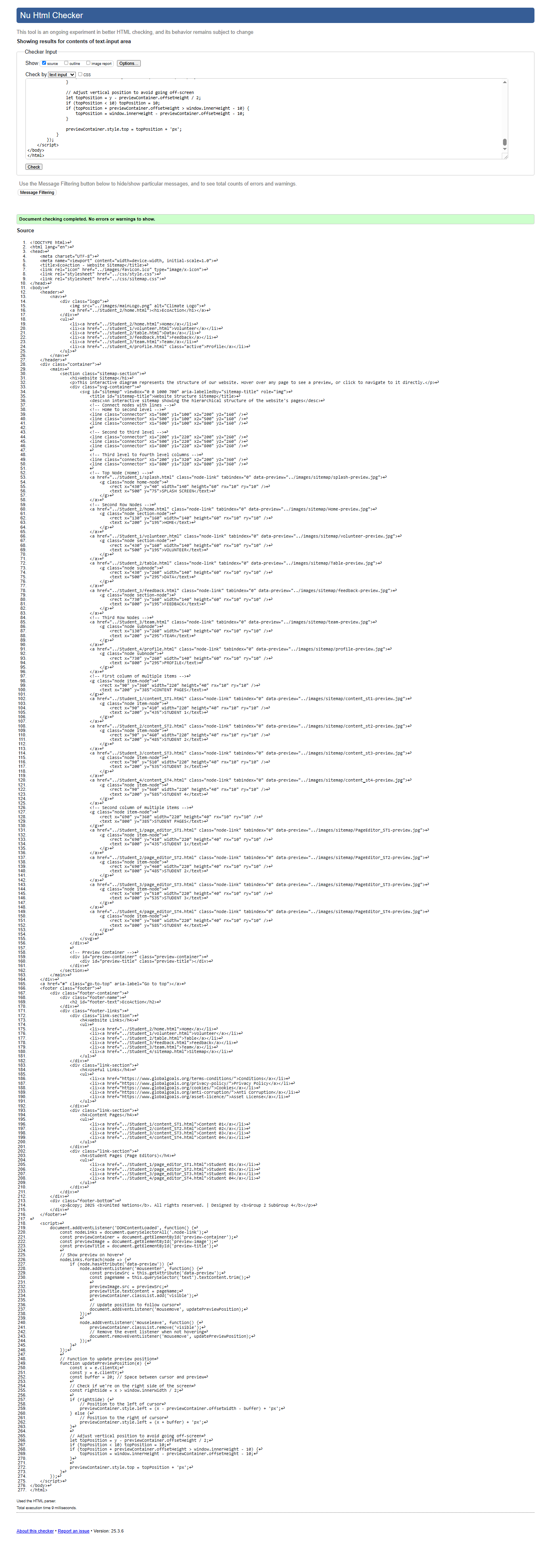Sitemap Validation
